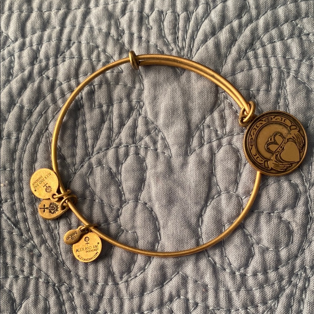 Alex and Ani Gold Charm Bracelet